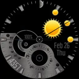 Wetter graues Zifferblatt