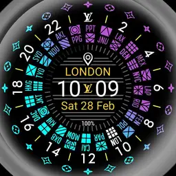 Neon World Timer
