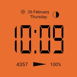 Simple orange display