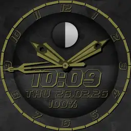 Analog n Digi Moon Phase Ucolor