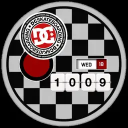 DC b and w red by nina