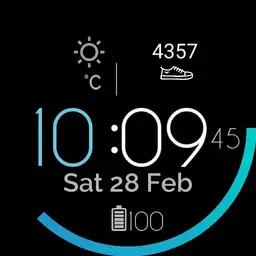 minimal blue calli