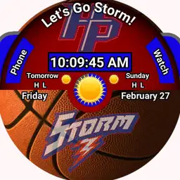 Storm Basketball Red Half Copy