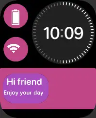 Simple watch face