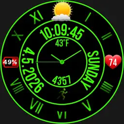A circular digital & classic combo 7