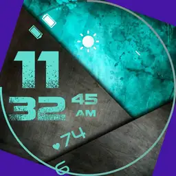 black and teal