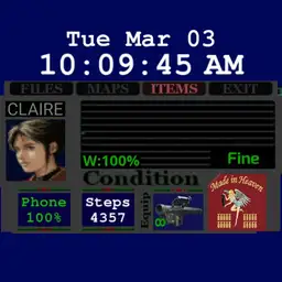 RE2 Menu Claire version 2.0