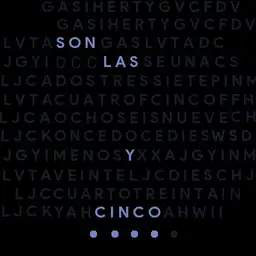Reloj Letras 1