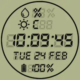 Brute THERMO PRO Big LCD Digital Chronometer Watch 2 in 1 Bright or Dark Colour