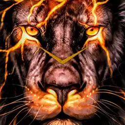 Lion on Fire - plwren