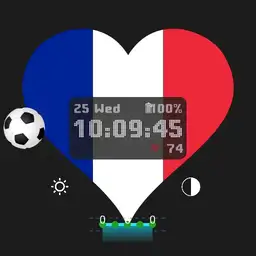 Soccer World Cup France Heart by Watchs App
