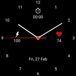 Stylish watch with information