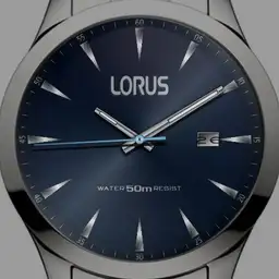 MENS BLUE LORUS DRESS WATCH