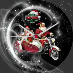 Harley Davidson Christmas 3fach Dim nach Tageszeit