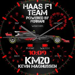 Analog kmag and haas f1 fan watch