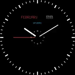 Insetfont_Var1 analog clock