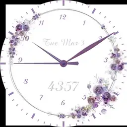 purple floral
