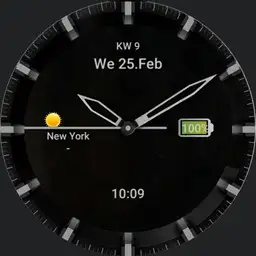 Analog black simple