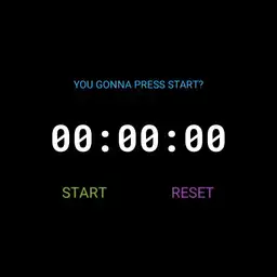 Stopwatch Running Text