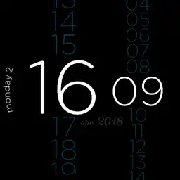 Simple Digital with ticking date