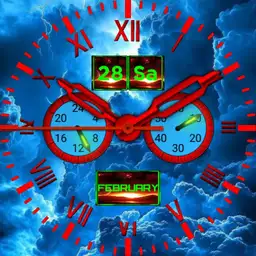 blue red watch