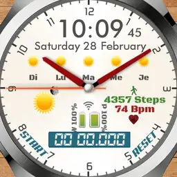 By Nspz_73, Seven White faces, highly customizable and themeable, with full infos or simple analog, agenda included Mod 1 Copy