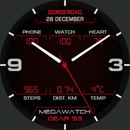 MEGAWATCH Analog Red V2.0