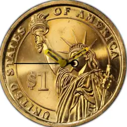Cupronickel, USA, 1 Dollar, 2010