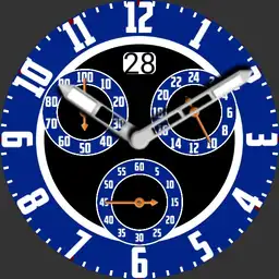 Classic three dial watch V2
