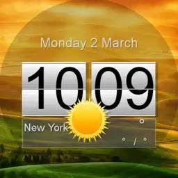 HTC WM Flip clock