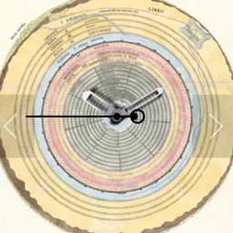 Dantes Divine Comedy Map of Hell, 1321