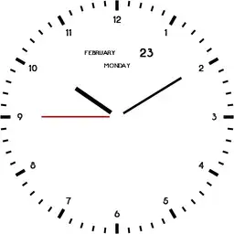 neon80aB analog clock