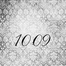 Sunshine black white damask