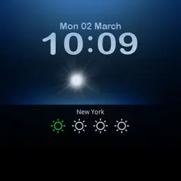 Moon, Sun, Wind, 4days weather, steps, heart rate and battery Copy