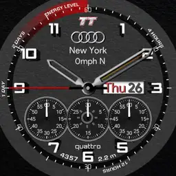 Audi TT with stopwatch