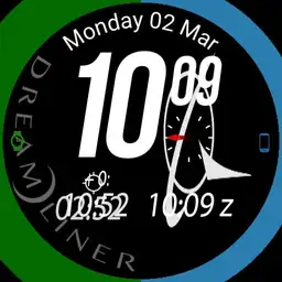 World time digital 24H with GMT, altimeter. Dreamliner ed. v2