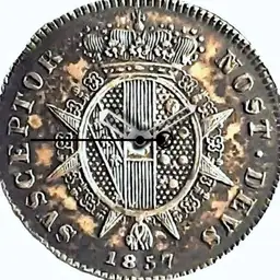Silver, Tuscany, Half Paolo, 1857