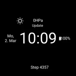 Simple digital watchface