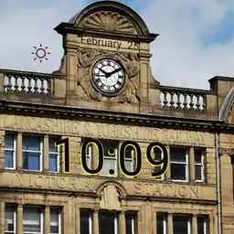 Manchester Victoria Station clock rendition