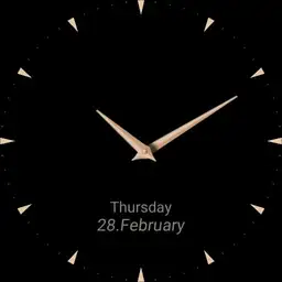 classic analog rose watchface