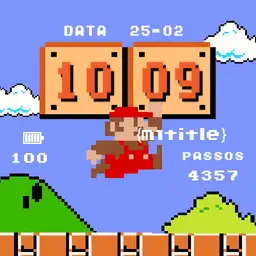 Mario Bros Watchface com Som e XDRIP v2