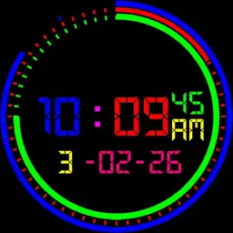 Multi Color LED Digi watch V1