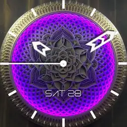 Glowing Purple Mandala