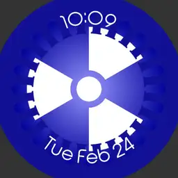 Blue and White Kaleidoscope
