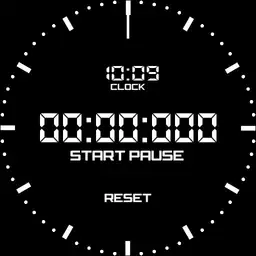 Stopwatch watch face