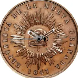 Copper, Nueva Granada, 1/20 of a Real, 1847