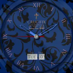 Crucifix Watch Femme Blue