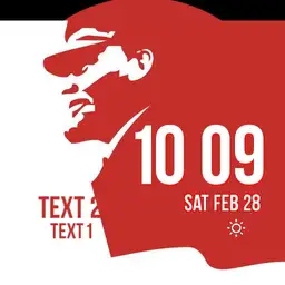 Lenin Profile Soviet Red