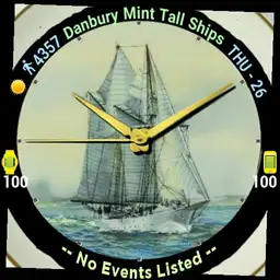 SHIPS on Dinner Plates - 12 each minute - w/Digital Time &/or Hands - Wear OS 6 Ready - Furmaniac