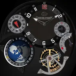 Greubel Forcey GMT Black Copy